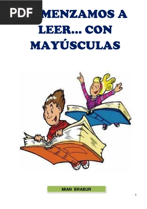 Comenzamos a leer... Con Mayúsculas