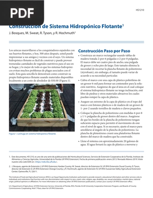 Construcción de Sistema Hidropónico Flotante