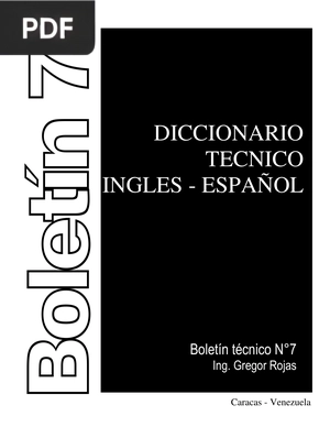 Diccionario tecnico ingles – español