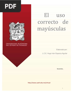 El uso correcto de mayúsculas