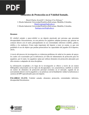 Elementos de Protección en el Voleibol Sentado