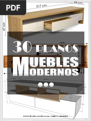 Guía con 30 Planos para Hacer Muebles Modernos de Madera