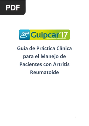 Guía de Práctica Clínica para el Manejo de Pacientes con Artritis Reumatoide