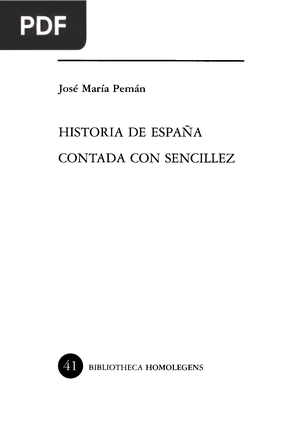 Historia de España Contada con Sencillez