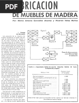 La fabricación de muebles de madera