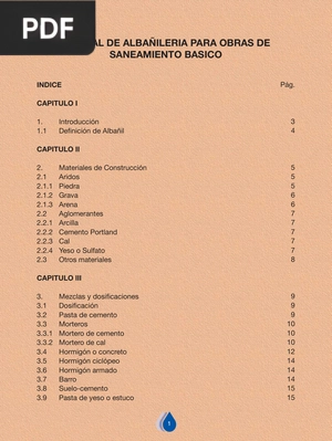 Manual de albañilería para obras de saneamiento básico