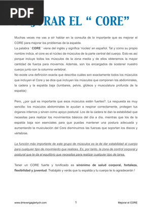 Mejorar el Core
