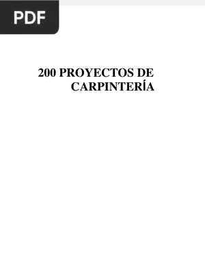 Proyectos de Carpintería