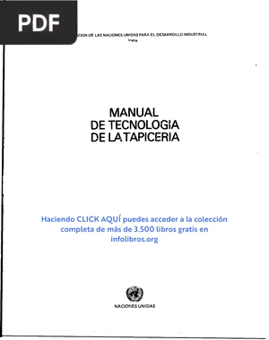 Manual de tecnología de la tapicería