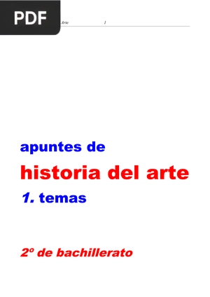 Apuntes de Historia del Arte