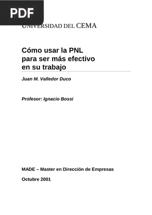 Cómo usar la PNL para ser más efectivo en su trabajo