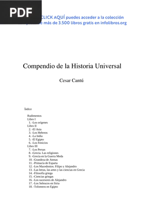 Compendio de la historia universal