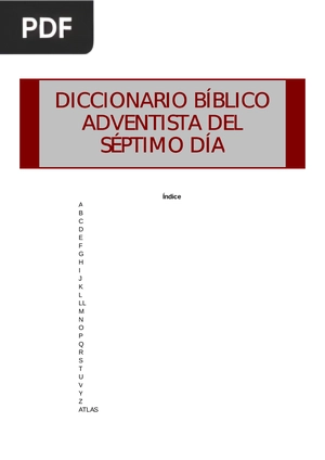 Diccionario Bíblico Adventista del Séptimo Día