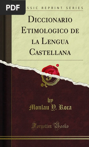 Diccionario Etimológico de la Lengua Castellana