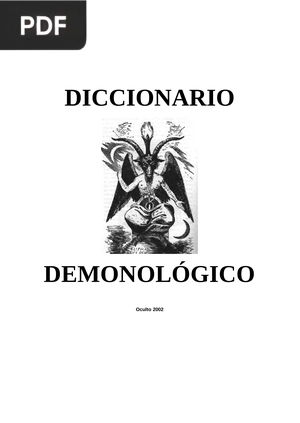 Diccionario demonológico