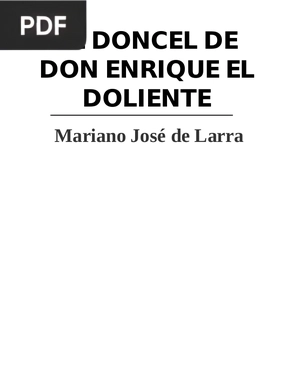 El doncel de don Enrique el doliente