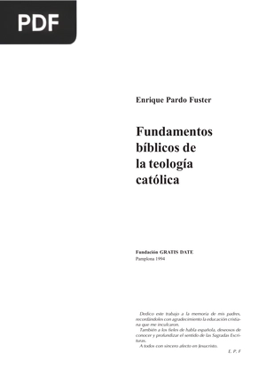 Fundamentos bíblicos de la teología católica