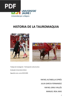 Historia de la tauromaquia