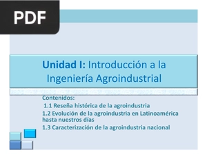 Introducción a la Ingeniería Agroindustrial (Presentación)