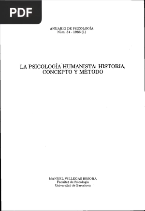 La Psicologia Humanista: historia, concepto y mi todo