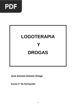 Logoterapia y drogas