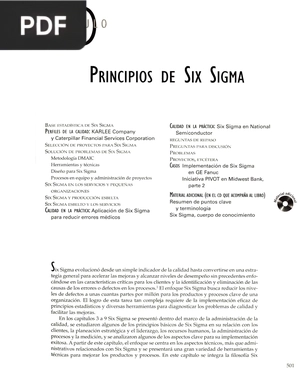 Principios de Six Sigma