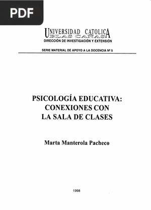 Psicología Educativa: conexiones con la sala de clases