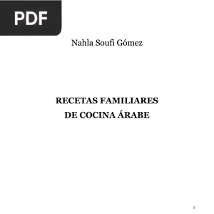 Recetas familiares de cocina árabe