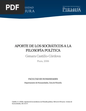 Aporte de los socráticos a la filosofía política