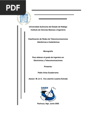 Clasificación de Redes de Telecomunicaciones. Alámbricas e Inalámbricas