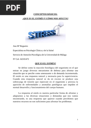 Conceptos Básicos: ¿Qué es el estrés y cómo nos afecta?