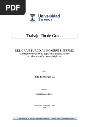 Del gran turco al hombre enfermo. Imperio otomano y su papel en la globalización y occidentalización desde el siglo XV