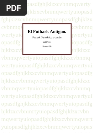 El Futhark Antiguo