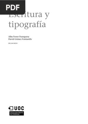 Escritura y tipografía