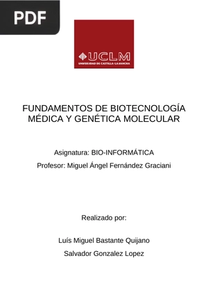 Fundamentos de biotecnología médica y biotecnología molecular