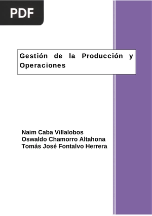 Gestión de la Producción y Operaciones