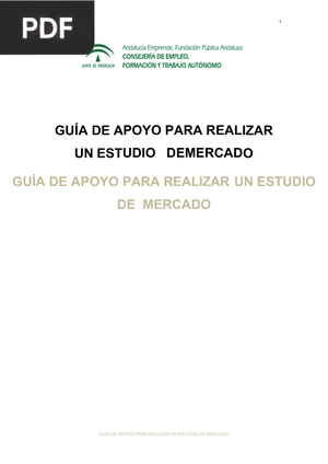 Guía de apoyo para realizar un estudio de mercado (Artículo)