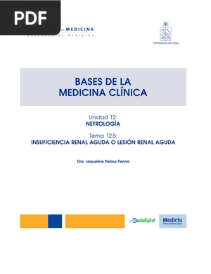 Insuficiencia renal aguda o lesión renal aguda