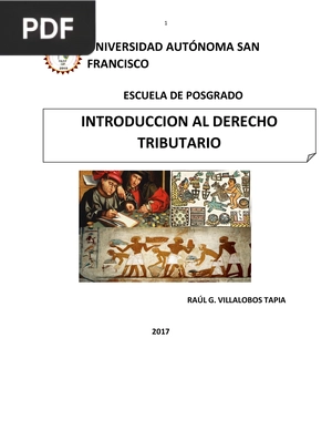 Introducción al Derecho Tributario