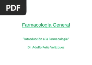 Introducción a la Farmacología