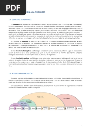 Introducción a la fisiología (Artículo)