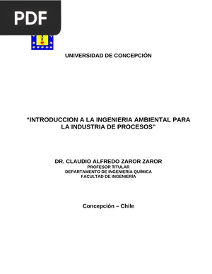 Introducción a la ingeniería ambiental para la industria de procesos