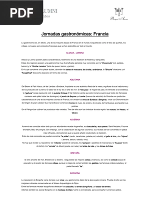 Jornadas gastronómicas: Francia