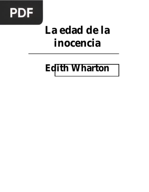 La edad de la inocencia