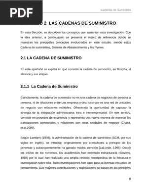 Las cadenas de suministro