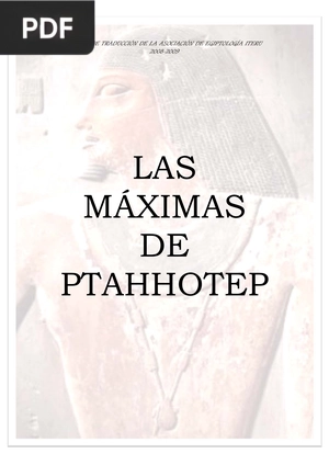 Las máximas de ptahhotep