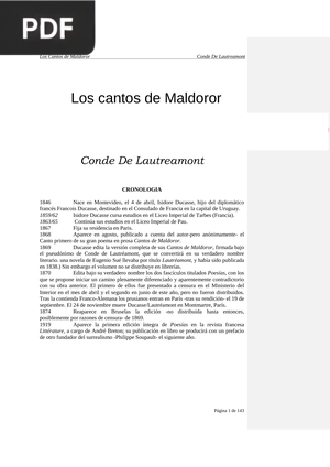 Los cantos de Maldoror