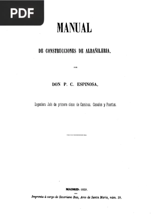 Manual de construcciones de albañilería