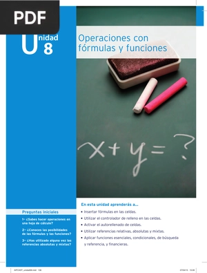 Operaciones con fórmulas y funciones