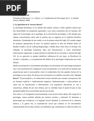 Psicología Humanista